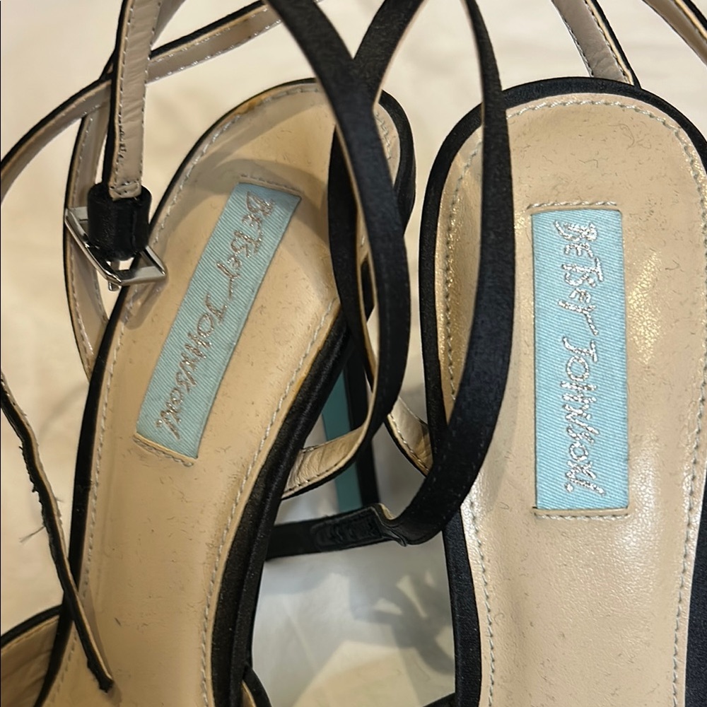 Heidi Black and Silver Women's Heels by Betsey Johnson - Picture 2 of 6